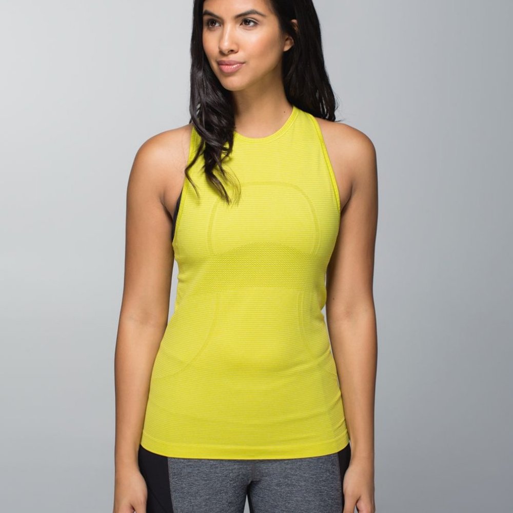 Lululemon Swiftly Tank Tonka Stripe Almost Pear